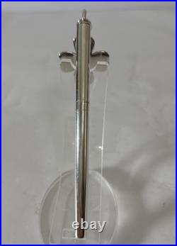 Tiffany & Co. 925 Sterling Silver Ballpoint Pen with Clover/Shamrock Charm 20g