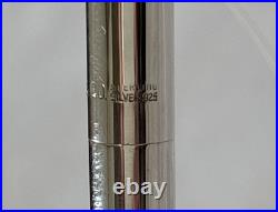 Tiffany & Co. 925 Sterling Silver Ballpoint Pen with Clover/Shamrock Charm 20g