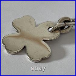 Tiffany & Co. 925 Sterling Silver Ballpoint Pen with Clover/Shamrock Charm 20g