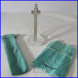 Tiffany & Co. 925 Sterling Silver Ballpoint Pen with Clover/Shamrock Charm 20g
