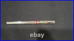 Tiffany & Co. 925 Sterling Silver Ballpoint Pen with Red Enamel