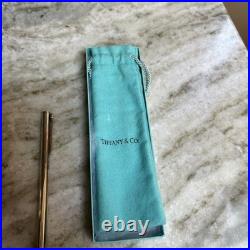 Tiffany & Co. 925 Sterling Silver Executive T-Clip Ballpoint Pen Pre Owned Not U