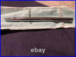 Tiffany & Co. 925 Sterling Silver Executive T-Clip Ballpoint Pen Pre Owned Not U