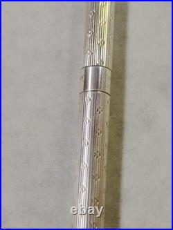 Tiffany & Co 925 Sterling Silver Small Ladies Ballpoint Pen Tested-Working #F5