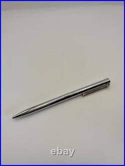 Tiffany & Co 925 Sterling Silver T-Clip Ballpoint Pen Vintage Noink WithBox Pouch