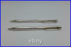 Tiffany & Co. 925 Sterling Silver T-clip Pen & Pencil Set In Box Vintage