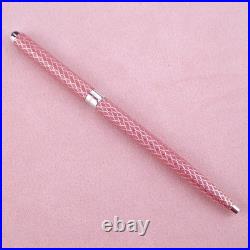 Tiffany & Co. 925 Sterling Silver and Pink Enamel Agenda Ballpoint Pen