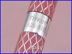 Tiffany & Co. 925 Sterling Silver and Pink Enamel Agenda Ballpoint Pen