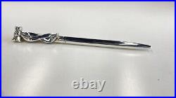 Tiffany & Co. Ag 925 Sterling Silver Ribbon Bow Ballpoint Pen 100% Genuine $420