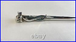 Tiffany & Co. Ag 925 Sterling Silver Ribbon Bow Ballpoint Pen 100% Genuine $420