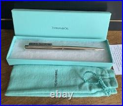 Tiffany & Co. Atlas Roman Numeral Ballpoint Pen Sterling Silver 925 Germany