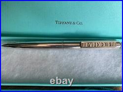 Tiffany & Co. Atlas Roman Numeral Ballpoint Pen Sterling Silver 925 Germany