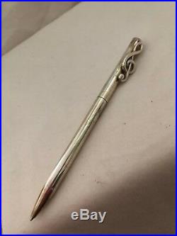 Tiffany & Co Authentic Sterling Silver Music Notes Pen