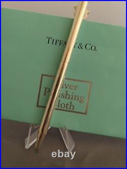 Tiffany & Co Ballpoint Medical Caduceus Black Ink Ster Silver with Polishing Cloth
