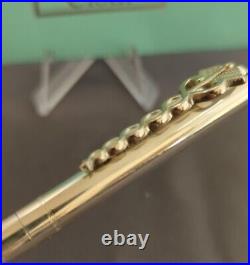 Tiffany & Co Ballpoint Medical Caduceus Black Ink Ster Silver with Polishing Cloth