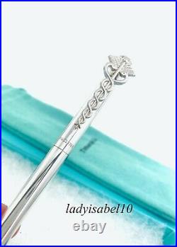 Tiffany & Co Ballpoint Medical Caduceus Pen Sterling Silver Gift Box/ Pouch 221P