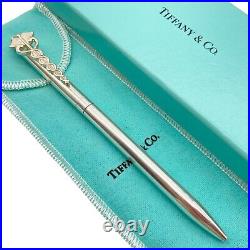 Tiffany & Co. Ballpoint Pen Caduceus 925 silver Black ink