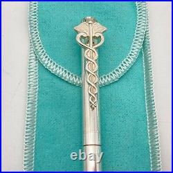 Tiffany & Co. Ballpoint Pen Caduceus 925 silver Black ink