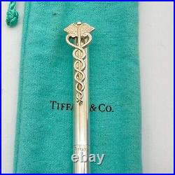 Tiffany & Co. Ballpoint Pen Caduceus 925 silver Black ink 20.7g