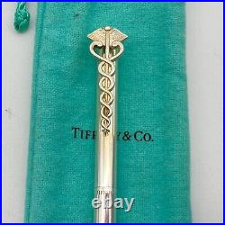 Tiffany & Co. Ballpoint Pen Caduceus 925 silver Black ink 20.7g