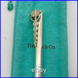 Tiffany & Co. Ballpoint Pen Caduceus 925 silver Black ink 20.7g