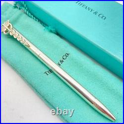 Tiffany & Co. Ballpoint Pen Caduceus 925 silver ink Black