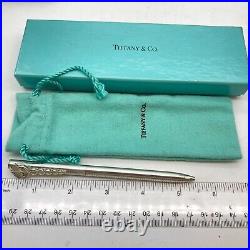 Tiffany & Co. Ballpoint Pen Caduceus 925 silver ink Black