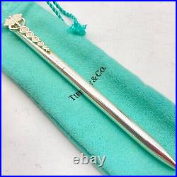 Tiffany & Co. Ballpoint Pen Caduceus 925 silver ink Black