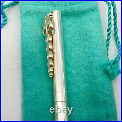 Tiffany & Co. Ballpoint Pen Caduceus 925 silver ink Black