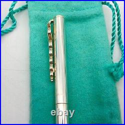 Tiffany & Co. Ballpoint Pen Caduceus 925 silver ink Black