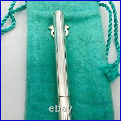 Tiffany & Co. Ballpoint Pen Caduceus 925 silver ink Black