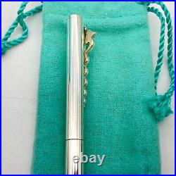 Tiffany & Co. Ballpoint Pen Caduceus 925 silver ink Black