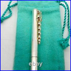 Tiffany & Co. Ballpoint Pen Caduceus 925 silver ink Black