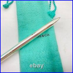 Tiffany & Co. Ballpoint Pen Caduceus 925 silver ink Black