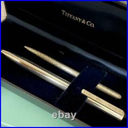 Tiffany & Co. Ballpoint Pen Diamond Texture Perth Pen & 1837 Collection YI0216m