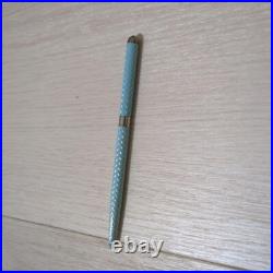 Tiffany & Co. Ballpoint Pen Diamond Texture Tiffany Blue Sterling Silver 925 USE