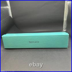 Tiffany & Co Ballpoint Pen Sterling Silver 925 T Clip Twist Germany With Box
