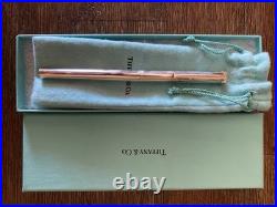Tiffany & Co Ballpoint T Clip Germany 925 Sterling Silver Twist Pen Engraved Box
