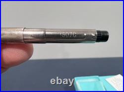 Tiffany & Co. Ballpoint pen Music sheet Sterling Silver with Pouch and Box (EE)