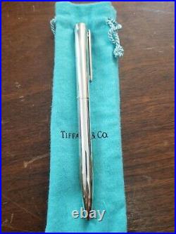 Tiffany & Co Bamboo Sterling Silver 925 Ballpoint Pen Monogrammed