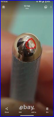 Tiffany & Co Blue Diamond Pattern Sterling Silver Ballpoint Pen