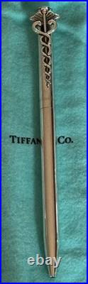 Tiffany & Co. Caduceus Medical Doctors Pen Ballpoint Sterling Silver 925 With Box