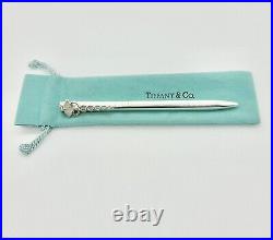 Tiffany & Co. Caduceus Motif Ballpoint Pen Sterling Silver Authentic