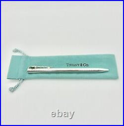 Tiffany & Co. Caduceus Motif Ballpoint Pen Sterling Silver Authentic