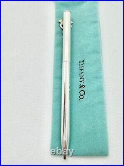 Tiffany & Co. Caduceus Motif Ballpoint Pen Sterling Silver Authentic