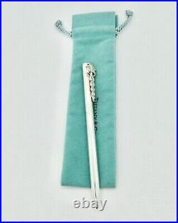 Tiffany & Co. Caduceus Motif Ballpoint Pen Sterling Silver Authentic