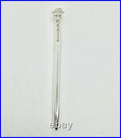 Tiffany & Co. Caduceus Motif Ballpoint Pen Sterling Silver Authentic