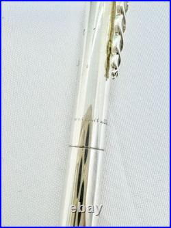 Tiffany & Co. Caduceus Motif Ballpoint Pen Sterling Silver Authentic Ag925