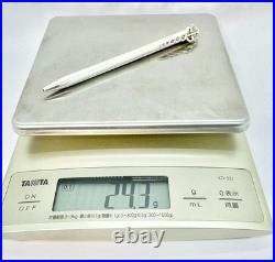 Tiffany & Co. Caduceus Motif Ballpoint Pen Sterling Silver Authentic Ag925