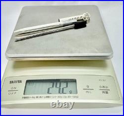 Tiffany & Co. Caduceus Motif Ballpoint Pen Sterling Silver Authentic Ag925